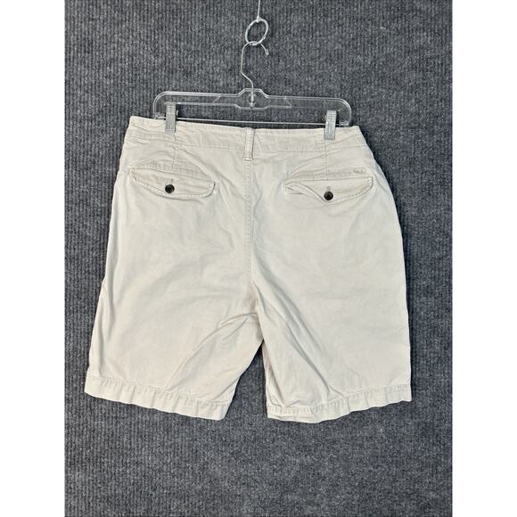 American Eagle Mens Chino Shorts Size 36 Tan Next Level Flex Mid Rise Casual - Picture 2 of 12